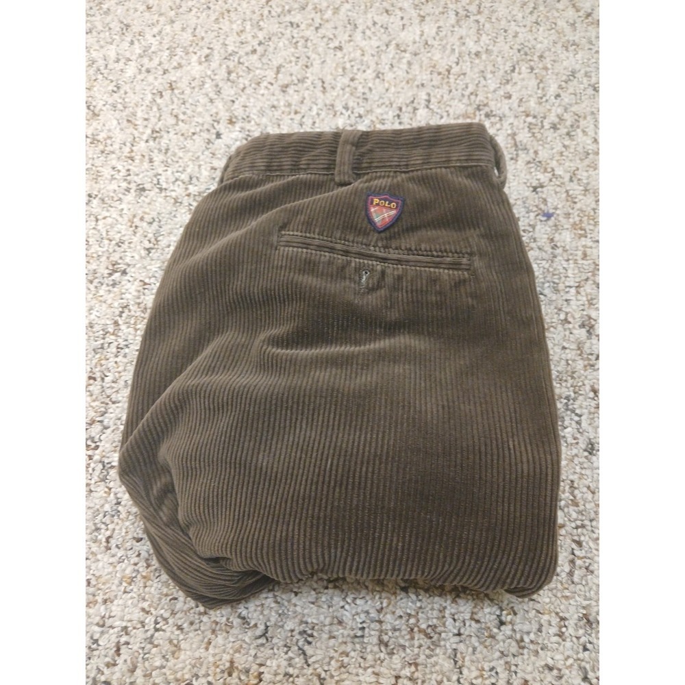 Vintage POLO GOLF RALPH LAUREN Men's Brown Corduroy Pants Size 38×30
